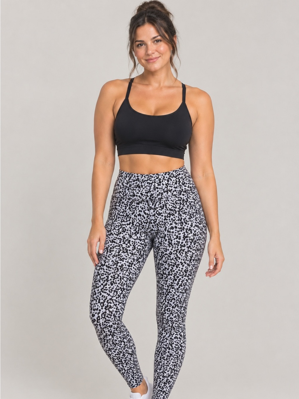 Evolution & Creation Leopard Print Leggings - Size Medium